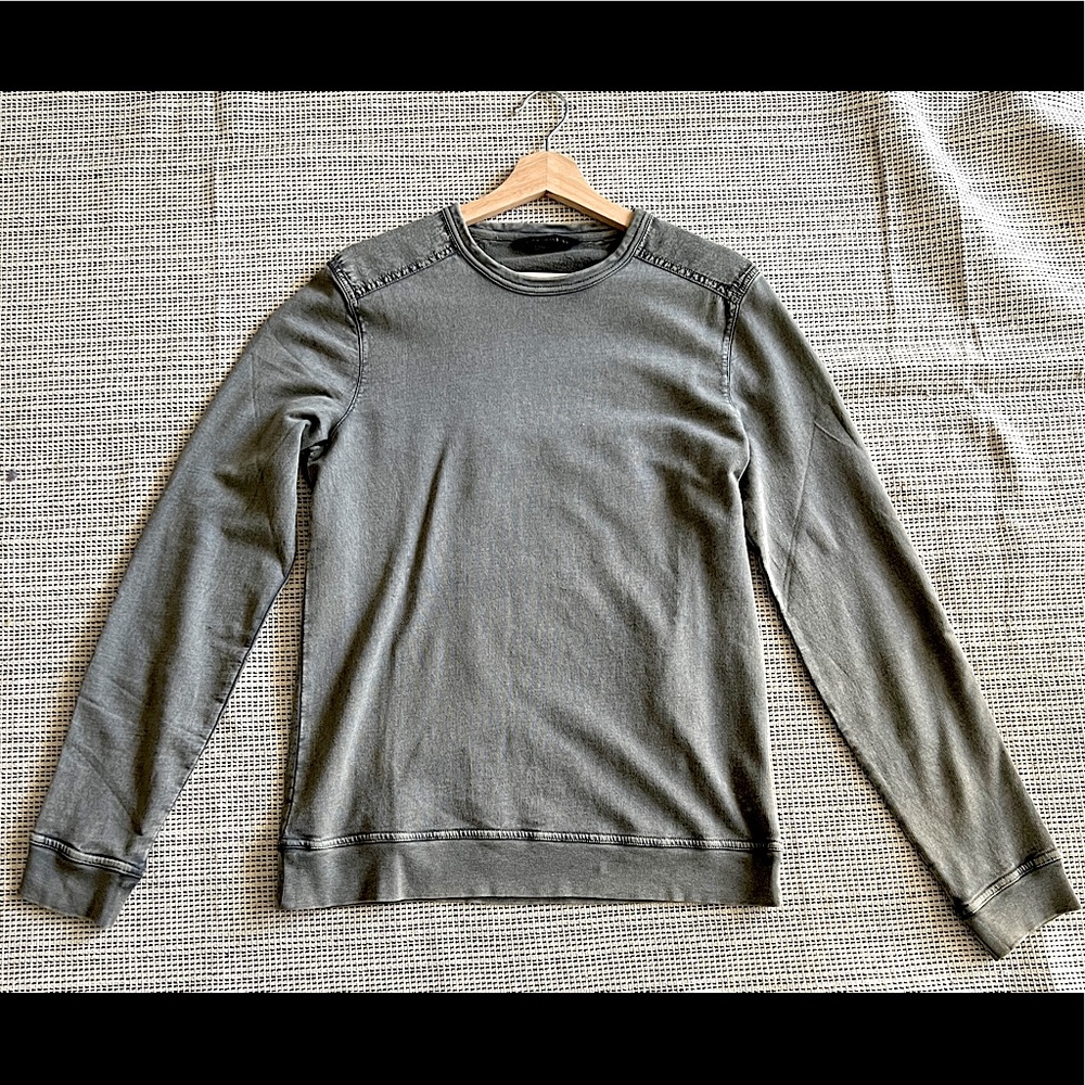 Mens Vintage Grey Medium John Varvatos Long Sleeve T
